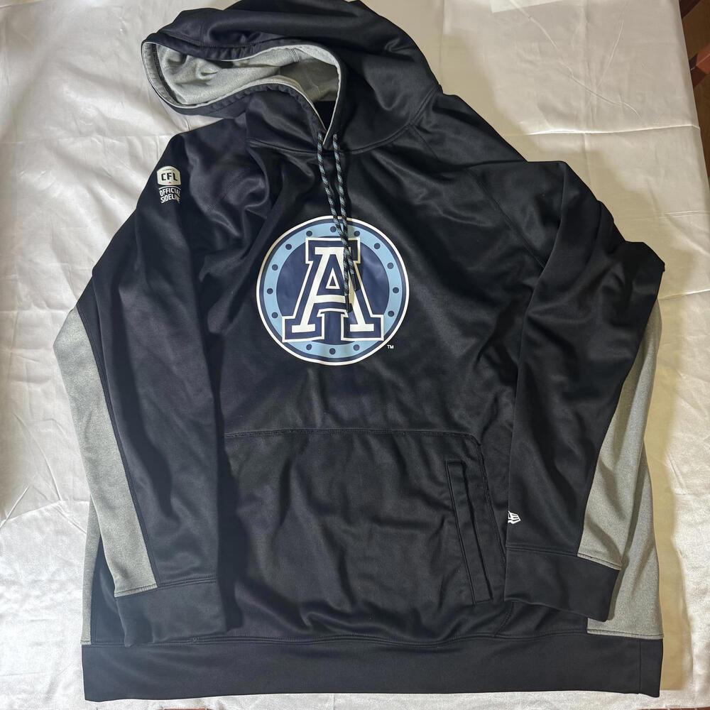 Toronto Argonauts CFL Official Sideline Hoodie Men’s 2XL Black New Era